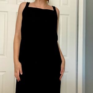 Eileen Fisher MIdi EUC Black Dress Size M